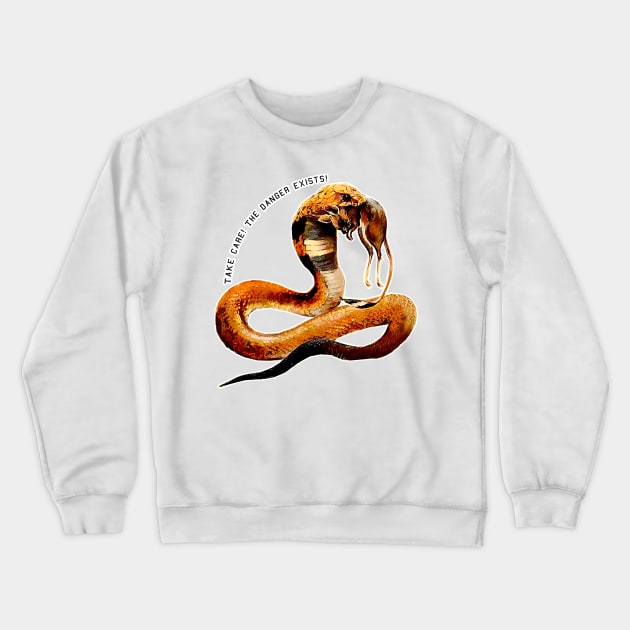 Watch out! Danger is out there! Rat or Serpent? Crewneck Sweatshirt by Marccelus